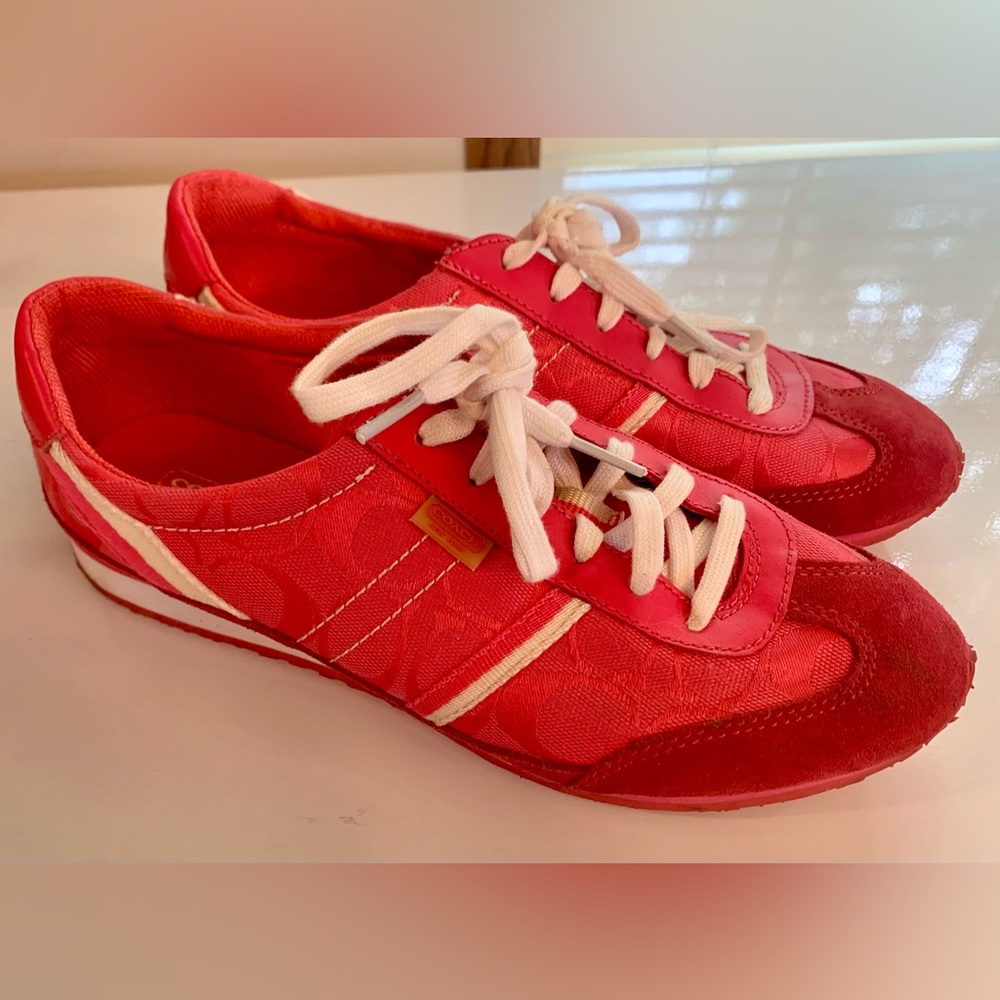 Authentic Coach Marabelle sneakers. Pink. Gorgeous. Size 9.